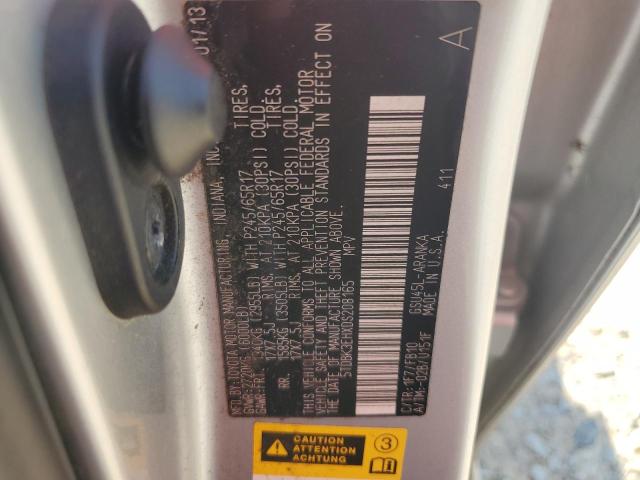 5TDBK3EHXDS208165 - 2013 TOYOTA HIGHLANDER BASE Silber Foto 13