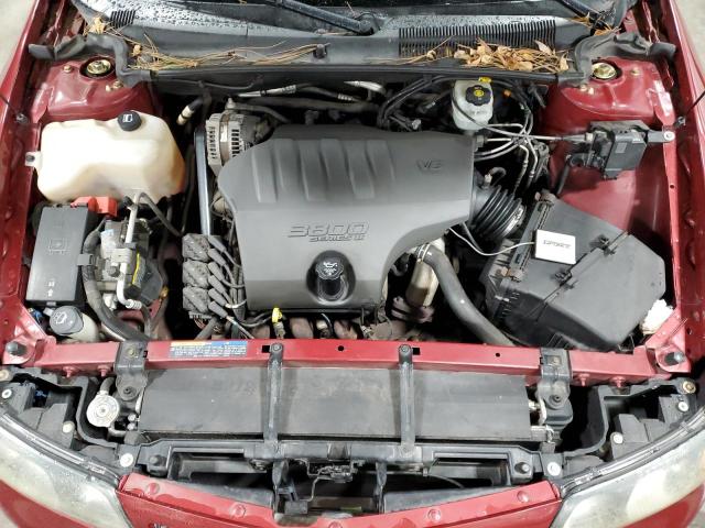 1G2HX52KX5U145206 - 2005 PONTIAC BONNEVILLE SE BURGUNDY photo 11