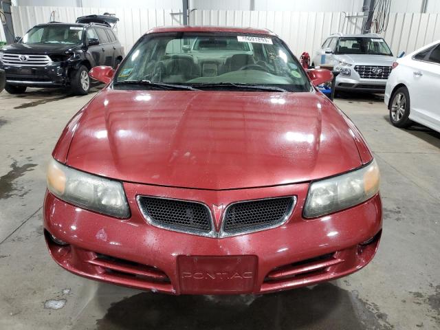 1G2HX52KX5U145206 - 2005 PONTIAC BONNEVILLE SE BURGUNDY photo 5