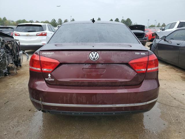 1VWCN7A30CC080111 - 2012 VOLKSWAGEN PASSAT SEL BURGUNDY photo 6