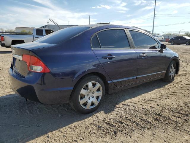 19XFA16559E000130 - 2009 HONDA CIVIC LX BLUE photo 3