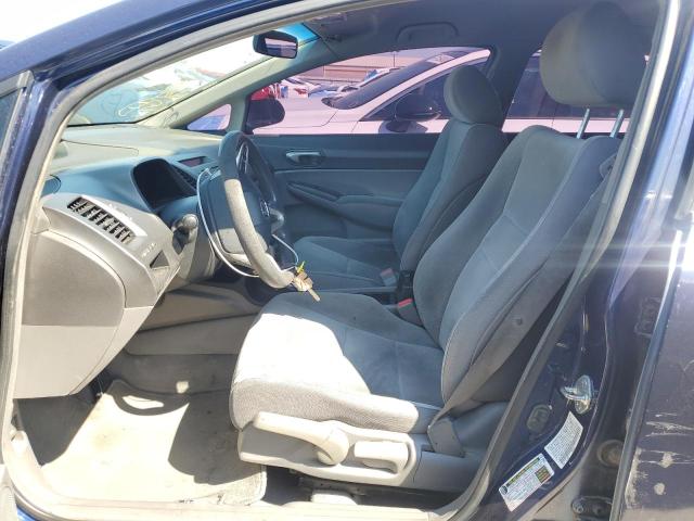 19XFA16559E000130 - 2009 HONDA CIVIC LX BLUE photo 7