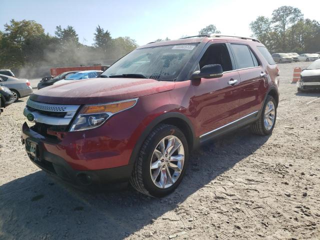 1FM5K8D83DGA16765 - 2013 FORD EXPLORER XLT RED photo 1