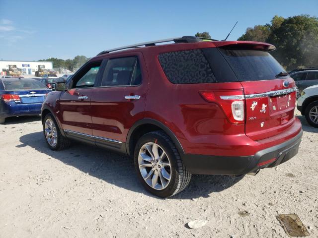 1FM5K8D83DGA16765 - 2013 FORD EXPLORER XLT RED photo 2