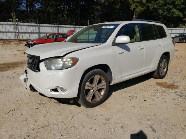 JTEDS43A792070356 - 2009 TOYOTA HIGHLANDER SPORT WHITE photo 1