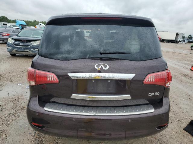 JN8AZ2ND2E9750802 - 2014 INFINITI QX80 MAROON photo 6