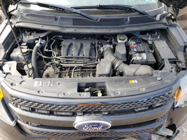 1FM5K8AR8DGC16022 - 2013 FORD EXPLORER POLICE INTERCEPTOR BLACK photo 12