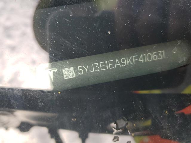 5YJ3E1EA9KF410631 - 2019 TESLA MODEL 3 黑色 照片 12