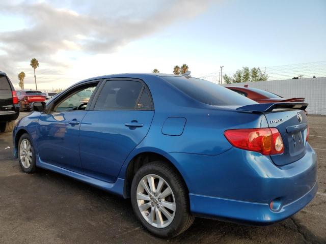 1NXBU40EX9Z088539 - 2009 TOYOTA COROLLA BASE Կապույտ լուսանկար 2