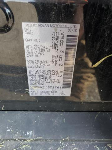 5N1AT2MV0JC821768 - 2018 NISSAN ROGUE S 黑色 照片 13