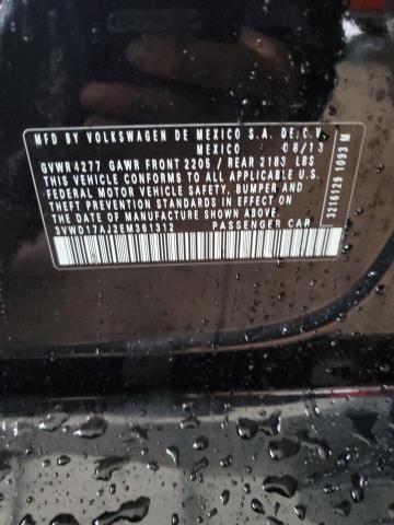 3VWD17AJ2EM361312 - 2014 VOLKSWAGEN JETTA SE BLACK photo 12