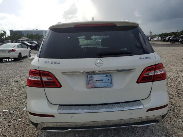 4JGDA5HB8EA295671 - 2014 MERCEDES-BENZ ML 350 4MATIC WHITE photo 6