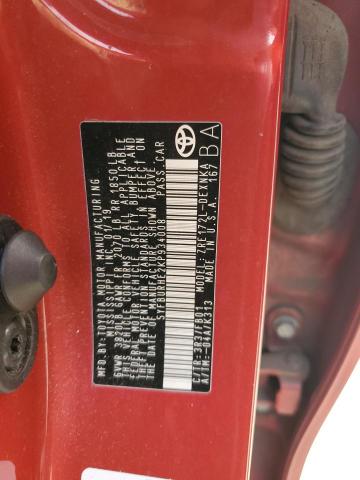 5YFBURHE2KP934008 - 2019 TOYOTA COROLLA L ნაცრისფერი ფოტო 12