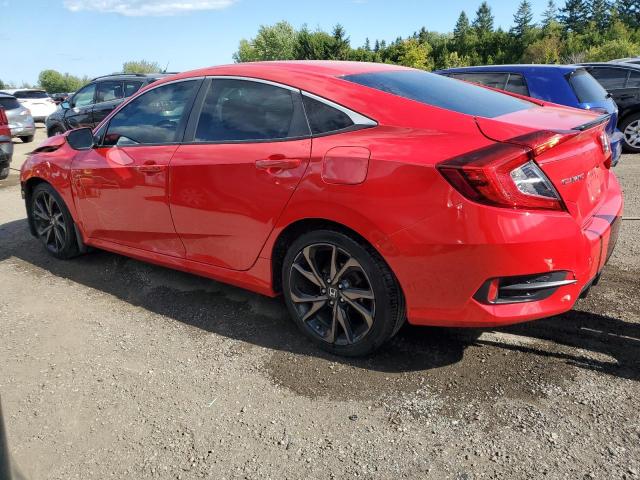 2HGFC2F88KH013380 - 2019 HONDA CIVIC SPORT Червоний фото 2