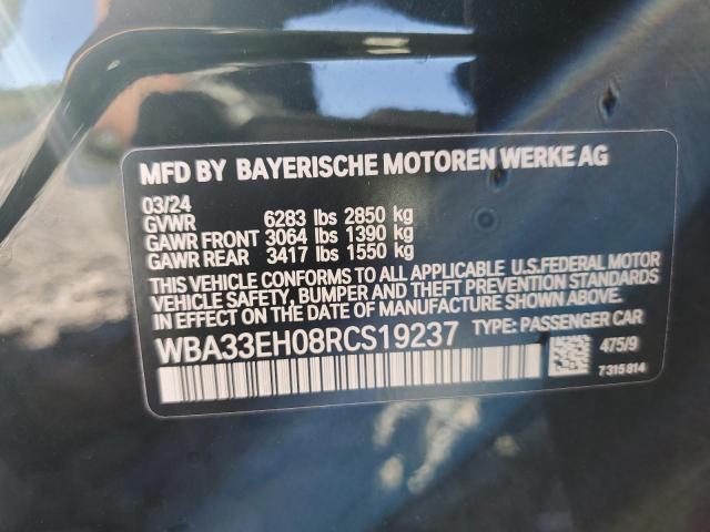 WBA33EH08RCS19237 - 2024 BMW 740 XI BLACK photo 13