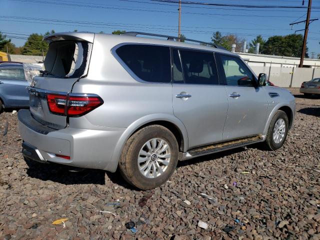 JN8AY2AC7M9146306 - 2021 NISSAN ARMADA SV SILVER photo 3