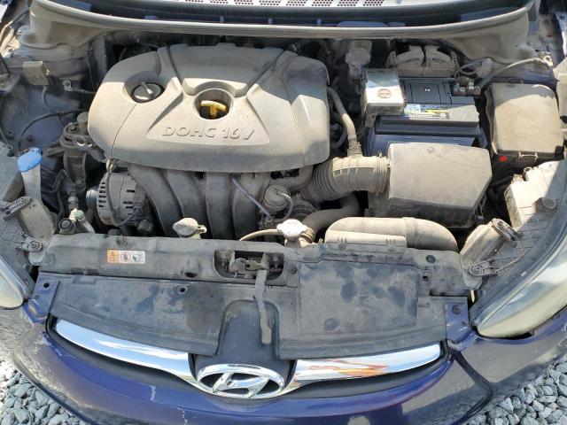 5NPDH4AE1DH367302 - 2013 HYUNDAI ELANTRA GLS BLUE photo 11