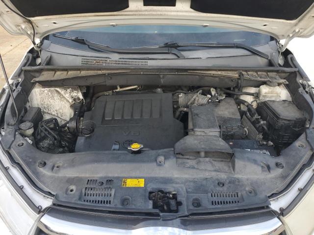 5TDKKRFH3ES031302 - 2014 TOYOTA HIGHLANDER XLE თეთრი ფოტო 11