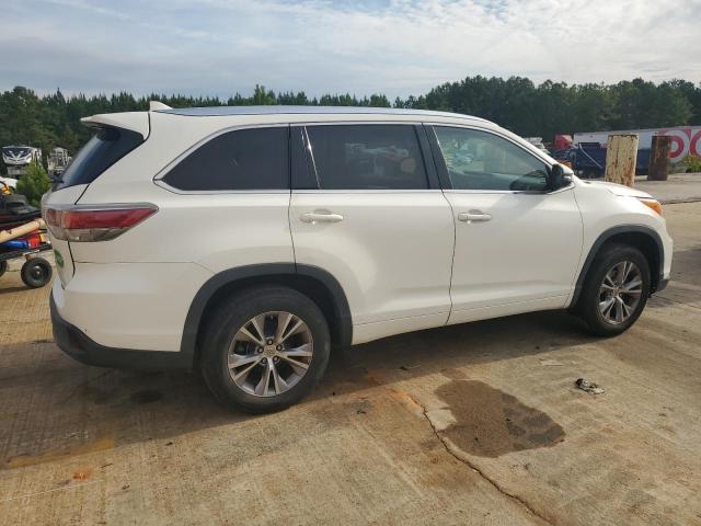 5TDKKRFH3ES031302 - 2014 TOYOTA HIGHLANDER XLE თეთრი ფოტო 3
