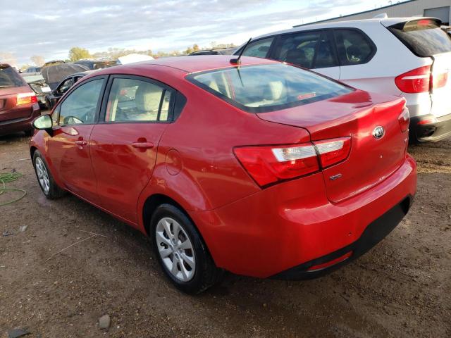 KNADM4A33D6288943 - 2013 KIA RIO LX RED photo 2