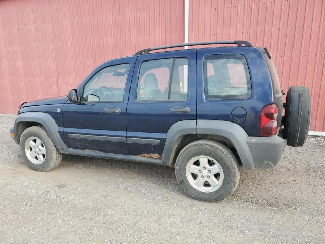 1J4GL48KX6W275796 - 2006 JEEP LIBERTY SPORT Blau Foto 2