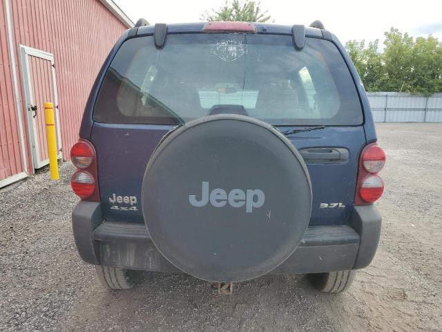 1J4GL48KX6W275796 - 2006 JEEP LIBERTY SPORT Blau Foto 6