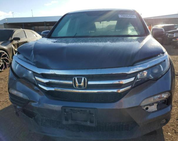 5FNYF6H5XHB086144 - 2017 HONDA PILOT EXL GRAY photo 5