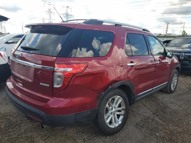 1FM5K7D93EGB50163 - 2014 FORD EXPLORER XLT MAROON photo 3