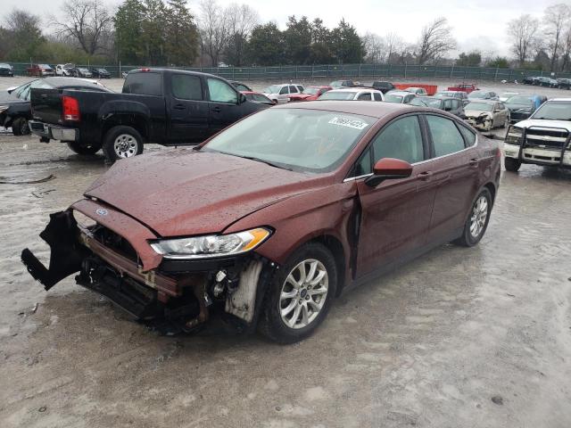 3FA6P0G75GR172484 - 2016 FORD FUSION S BURGUNDY photo 1