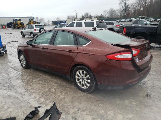 3FA6P0G75GR172484 - 2016 FORD FUSION S BURGUNDY photo 2