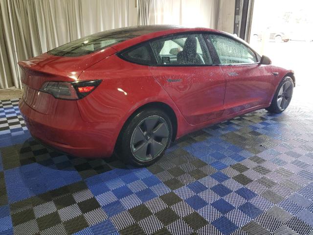 5YJ3E1EA8NF290468 - 2022 TESLA MODEL 3 红色 照片 3