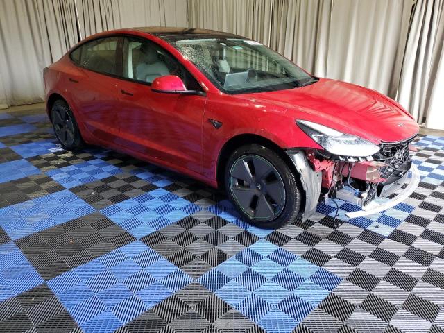 5YJ3E1EA8NF290468 - 2022 TESLA MODEL 3 红色 照片 4
