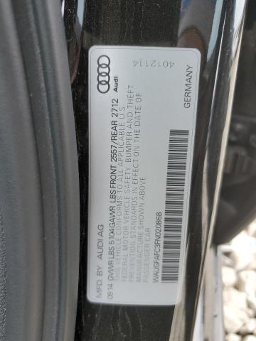 WAUGFAFC3FN020868 - 2015 AUDI A6 PREMIUM PLUS BLACK photo 12