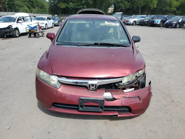 1HGFA16517L039657 - 2007 HONDA CIVIC LX أحمر صورة 5