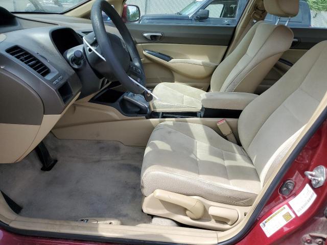 1HGFA16517L039657 - 2007 HONDA CIVIC LX أحمر صورة 7