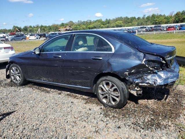 55SWF4KBXJU241760 - 2018 MERCEDES-BENZ C 300 4MATIC BLUE photo 2