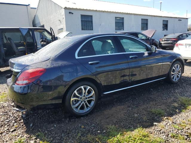 55SWF4KBXJU241760 - 2018 MERCEDES-BENZ C 300 4MATIC BLUE photo 3