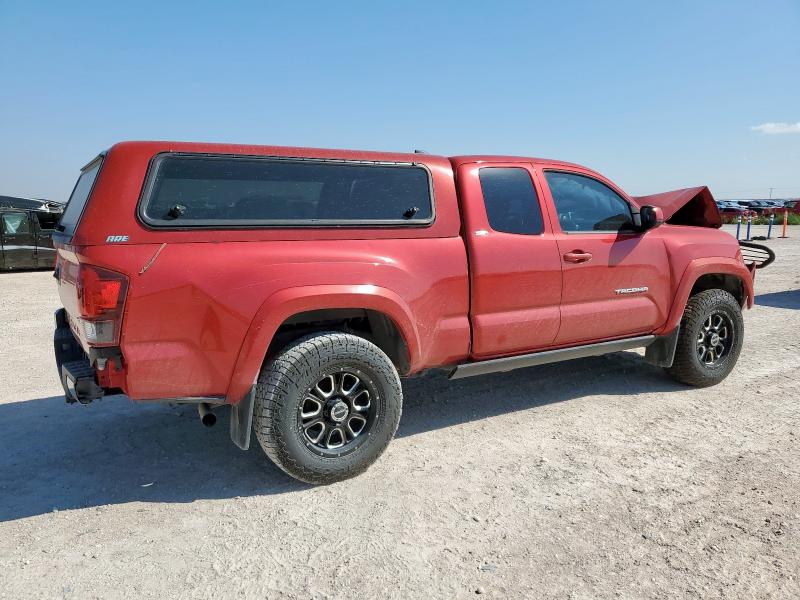 5TFSZ5AN6JX157420 - 2018 TOYOTA TACOMA ACCESS CAB Czerwony zdjęcie 3