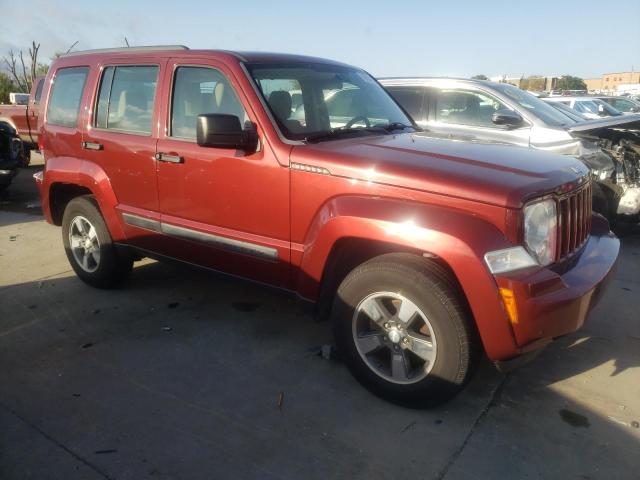 1J8GP28K98W262404 - 2008 JEEP LIBERTY SPORT BURGUNDY photo 4