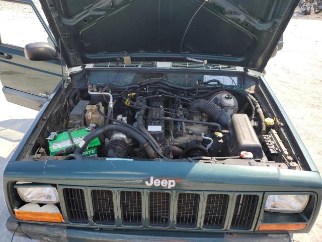 1J4FF48S9YL162557 - 2000 JEEP CHEROKEE SPORT მწვანე ფოტო 12