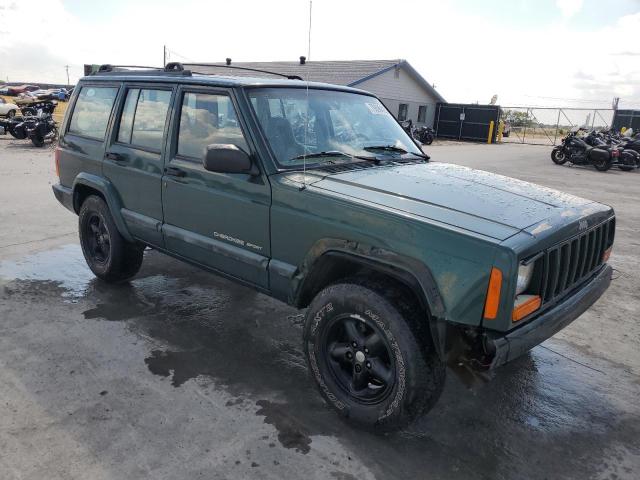 1J4FF48S9YL162557 - 2000 JEEP CHEROKEE SPORT მწვანე ფოტო 4