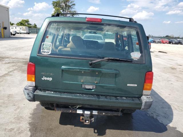 1J4FF48S9YL162557 - 2000 JEEP CHEROKEE SPORT მწვანე ფოტო 6
