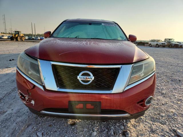 5N1AR2MN8EC669355 - 2014 NISSAN PATHFINDER S RED photo 5