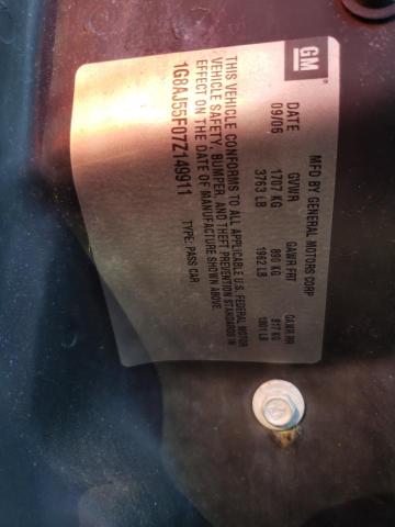 1G8AJ55F07Z149911 - 2007 SATURN ION LEVEL 2 米色 照片 12