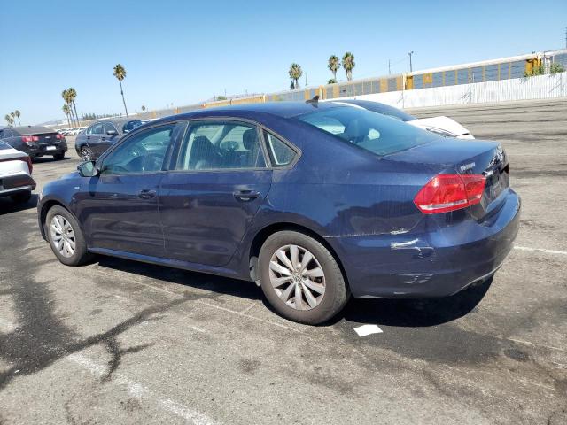 1VWAP7A3XEC019210 - 2014 VOLKSWAGEN PASSAT S BLUE photo 2