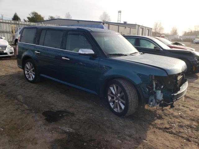 2FMHK6DT1BBD06433 - 2011 FORD FLEX LIMITED TEAL photo 4