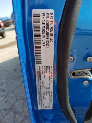 1C6RR7LG0RS143571 - 2024 RAM 1500 CLASS SLT 蓝色 照片 12