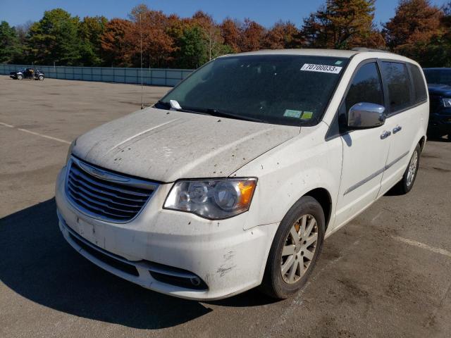 2C4RC1CG1CR297268 - 2012 CHRYSLER TOWN & COU TOURING L WHITE photo 1