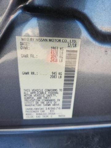 1N4BL4BV1KC169676 - 2019 NISSAN ALTIMA S 灰色 照片 13