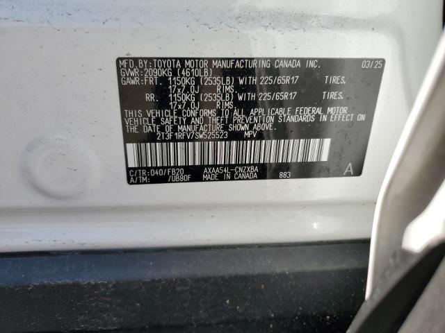 2T3F1RFV7SW525523 - 2025 TOYOTA RAV4 LE WHITE photo 13